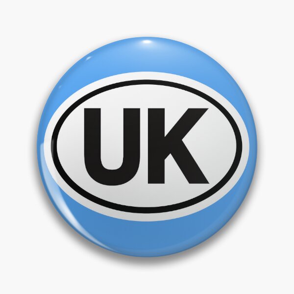 Item preview, UK United Kingdom oval driving vehicle Car / Van / Euro Travel badge / sticker Compliant with UK and EU regulations and the 1968 Convention on Road Traffic designed and sold by Kludoman.