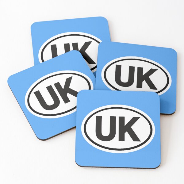 Item preview, UK United Kingdom oval driving vehicle Car / Van / Euro Travel badge / sticker Compliant with UK and EU regulations and the 1968 Convention on Road Traffic designed and sold by Kludoman.