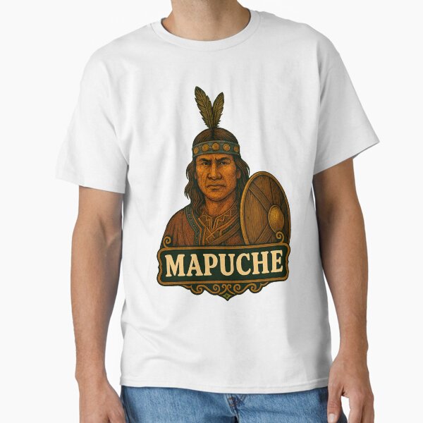 Item preview, Mapuche Warrior – Ethnic Tribal Art designed and sold by RetroVibeFactory.