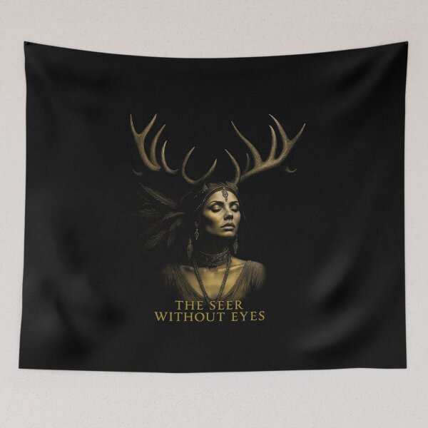 Item preview, The Seer Without Eyes — A Mystical Being from the Depths of Silence designed and sold by CrisMor-Art.