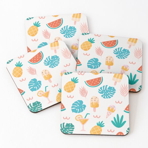 Item preview, Watermelon, Pineapple and Ice Cream Pattern designed and sold by Jamildesign.