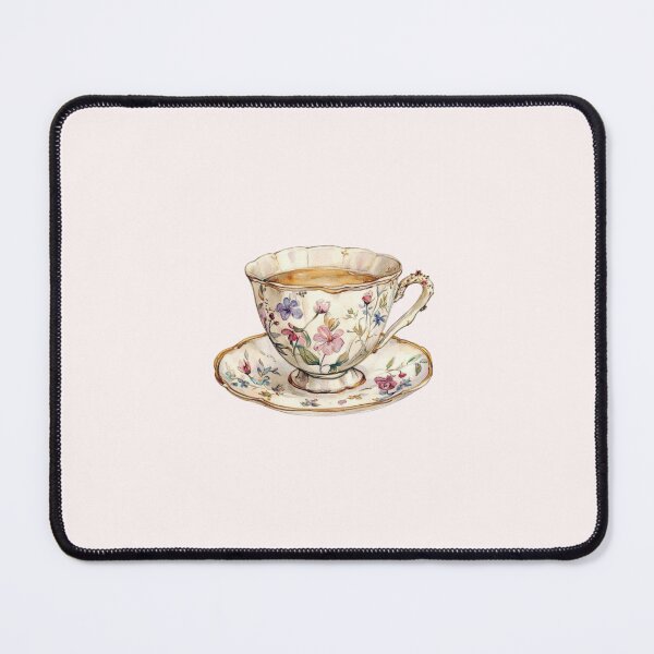 Item preview, Aesthetic Flowery Tea Set designed and sold by lawtrott.