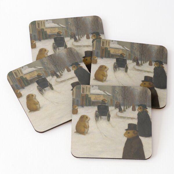 Item preview, The Boulevard de Clichy under Snow (After Goeneutte) designed and sold by gandolfwizard.