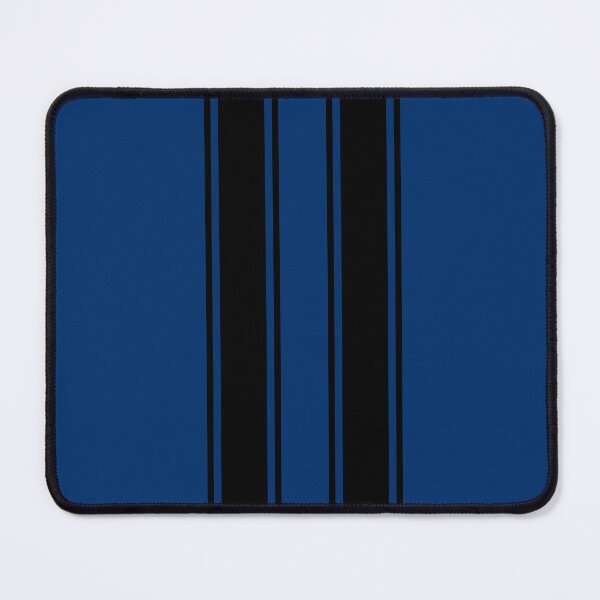 Item preview, Dual Racing Stripes 2 Pinstripes Each (Black On Guardsman Blue) designed and sold by Racing Stripes Only.