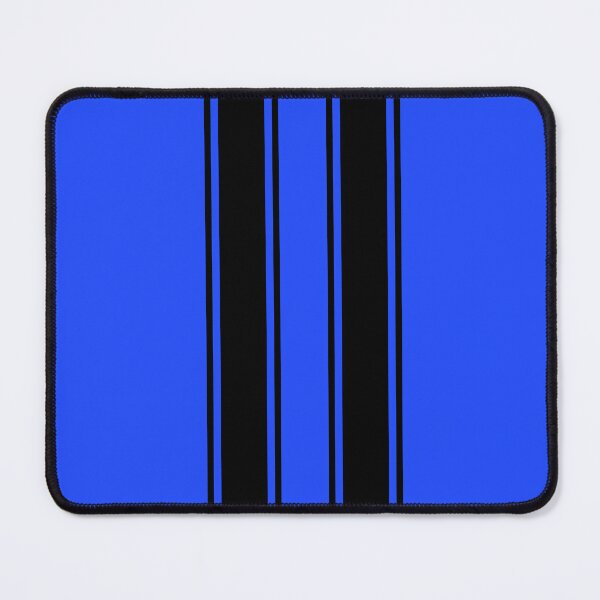 Item preview, Dual Racing Stripes 2 Pinstripes Each (Black On Blue) designed and sold by Racing Stripes Only.