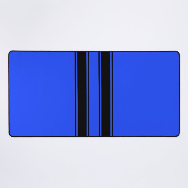 Item preview, Dual Racing Stripes 2 Pinstripes Each (Black On Blue) designed and sold by Racing Stripes Only.