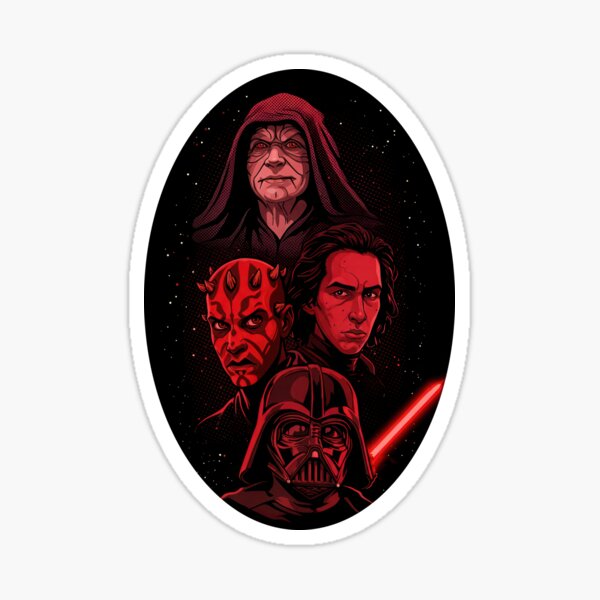 Vista previa del artículo con la obra «The Sith», diseñado y vendido por HardDraw.