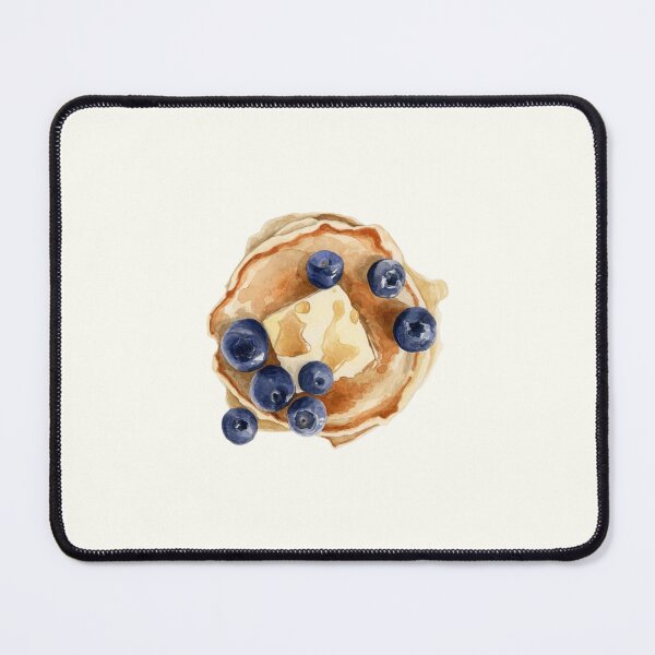Item preview, Watercolor Blueberry Butter Pancakes designed and sold by lawtrott.