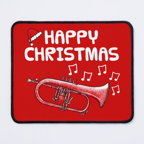 Item preview, Christmas Flugelhorn Teacher Horn Player Brass Musician Santa designed and sold by doodlerob.