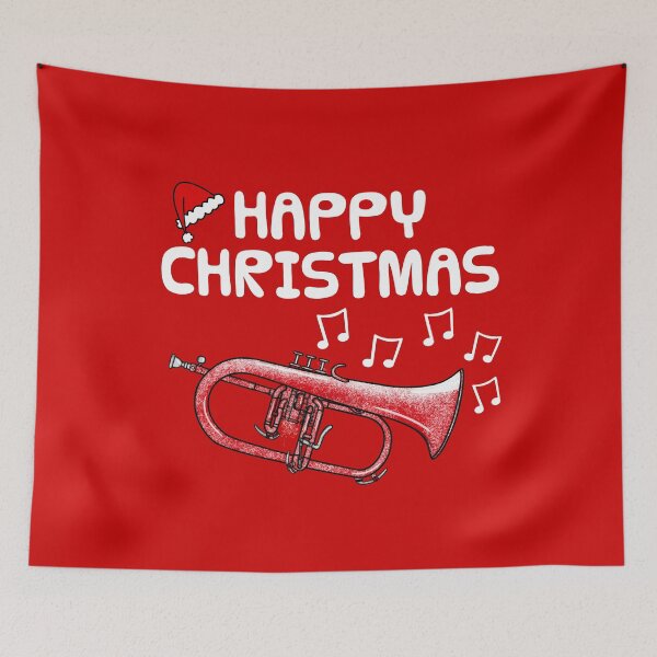 Item preview, Christmas Flugelhorn Teacher Horn Player Brass Musician Santa designed and sold by doodlerob.
