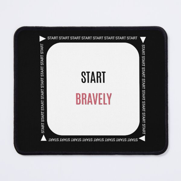 Item preview, Start Bravely – Minimalist Motivational Quote for New Beginnings designed and sold by CasaMartina.