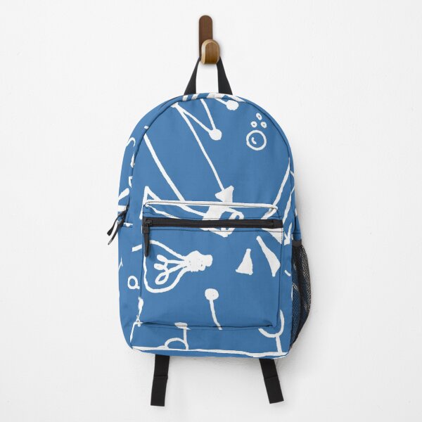 Item preview, Geometry Tools – White Math Instruments on Blue Background designed and sold by Mintiko2.