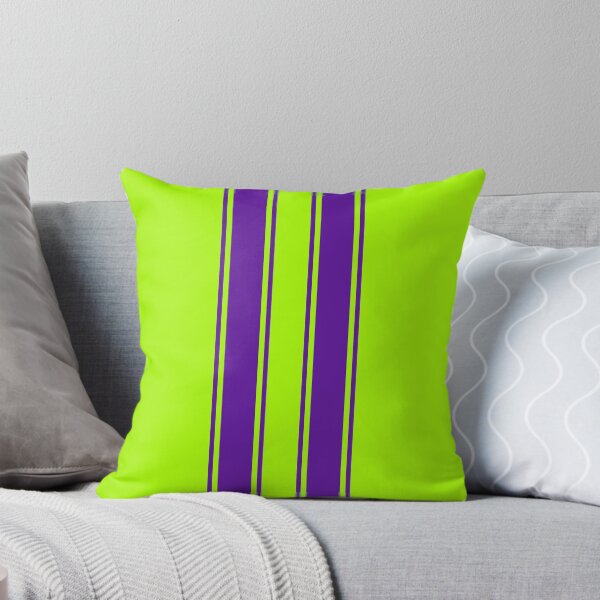 Item preview, Dual Racing Stripes 2 Pinstripes Each (Purple On Green) designed and sold by Racing Stripes Only.