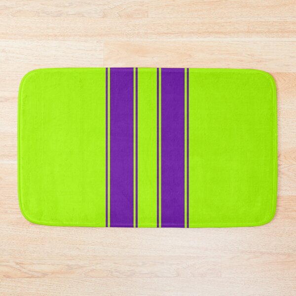 Item preview, Dual Racing Stripes 2 Pinstripes Each (Purple On Green) designed and sold by Racing Stripes Only.