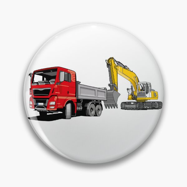 Item preview, Truck with excavator, dump truck, backhoe, designed and sold by Fingolfins Welt.