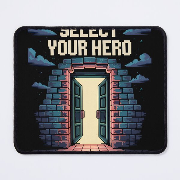 Item preview, the door select your hero pixel art designed and sold by jbfart.