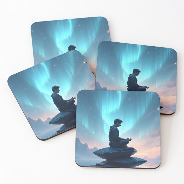 Item preview, Meditation Under the Northern Lights designed and sold by oanaunciuleanu.