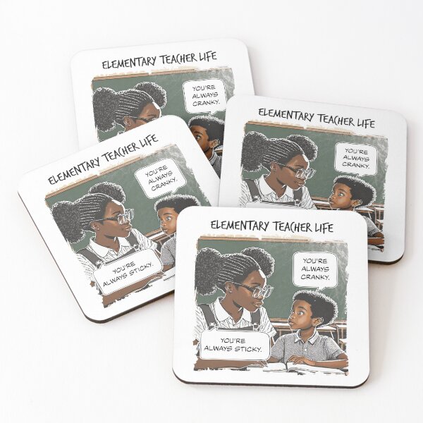 Item preview, Elementary Teacher Life Comic: Cranky vs. Sticky designed and sold by FoxWink Inc.