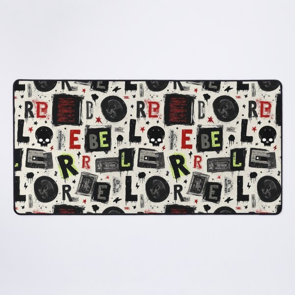 Item preview, Punk Rock Pattern - DIY Zines Collage designed and sold by SoccaTamam.