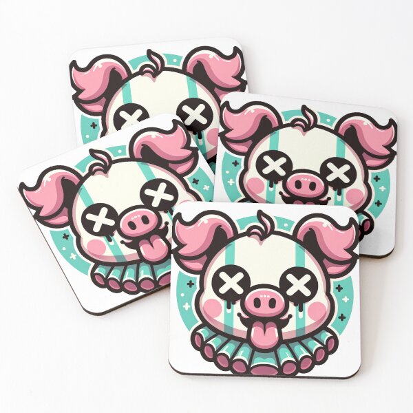 Item preview, Neon Clown Pig designed and sold by dreamsagellc.