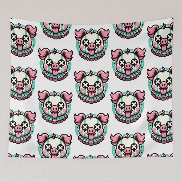 Item preview, Neon Clown Pig designed and sold by dreamsagellc.