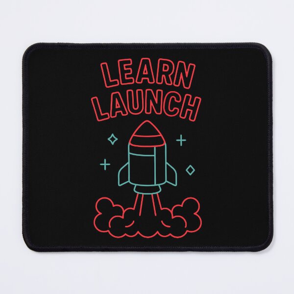 Item preview, Learn Launch Rocket Neon Style Student Motivation designed and sold by Taans-Creation.