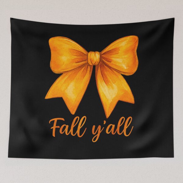 Item preview, Orange Bow Fall Y’all Autumn Ribbon Style designed and sold by tigger shop.