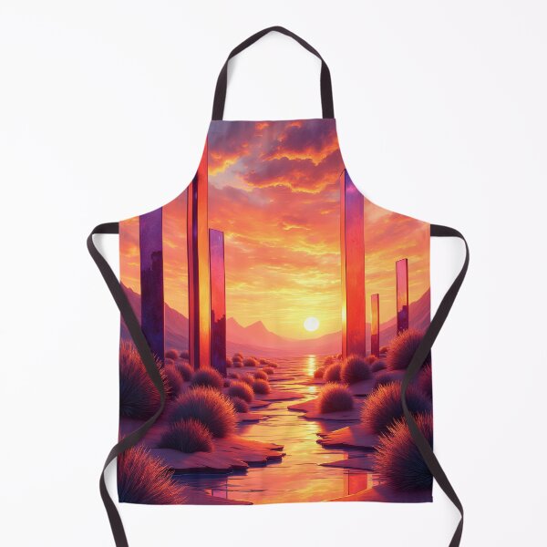 Item preview, Sunset Reflections in a Surreal Desert designed and sold by oanaunciuleanu.