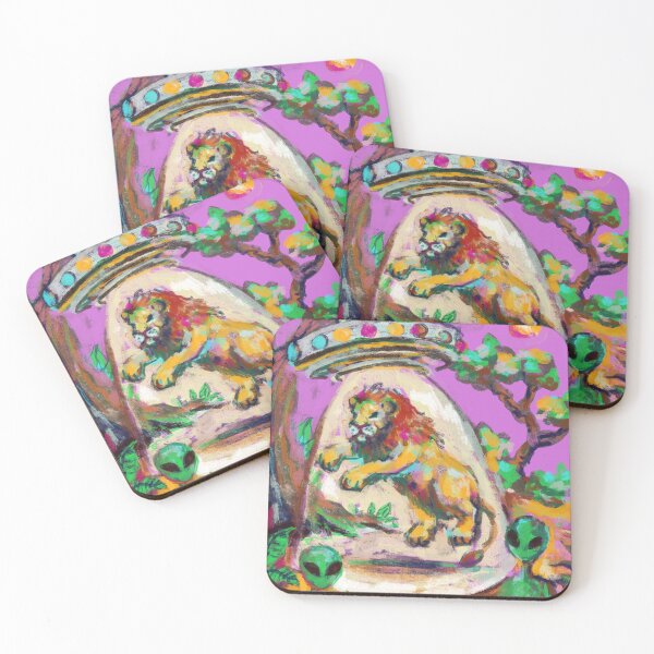 Item preview, lion being abduced  designed and sold by guilhernunes.