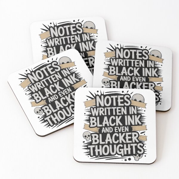 Item preview, Notes Written In Black Ink And Even Blacker Thoughts, Grunge Style designed and sold by ZIPsketch.