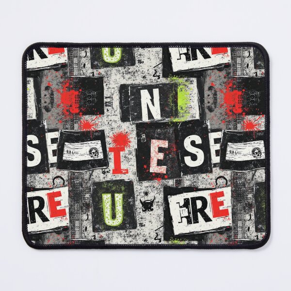 Item preview, PunkRock Pattern - DIY Zines Collage designed and sold by SoccaTamam.