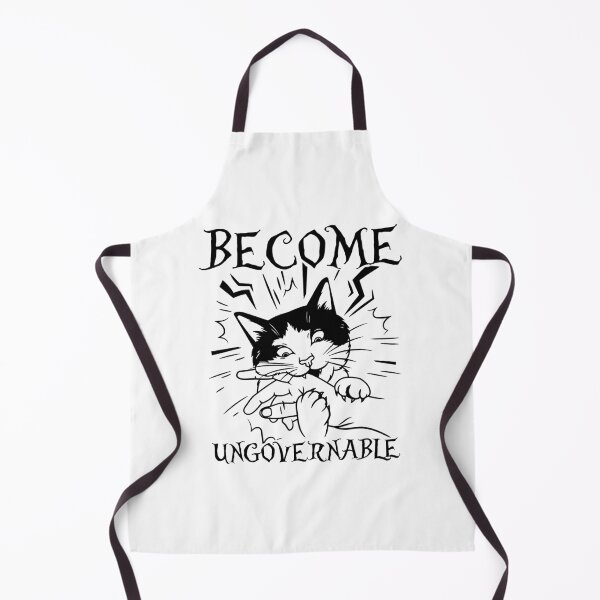 Item preview, Become Ungovernable - Black Cat Biting Hand designed and sold by gear-posters.
