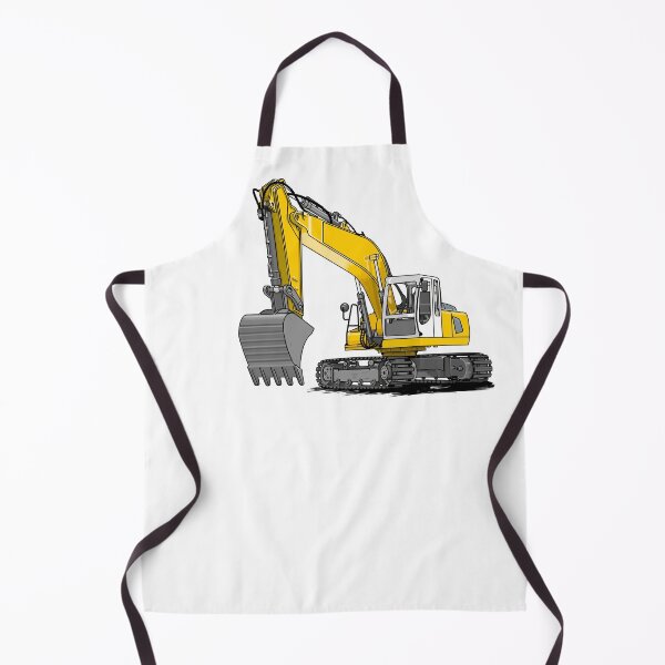Item preview, Excavator in yellow, backhoe, designed and sold by Fingolfins Welt.