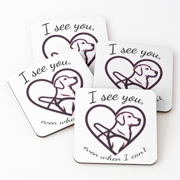 Item preview, I See You – Guide Dog Love | Black Version designed and sold by Eyepatch-Jacks.