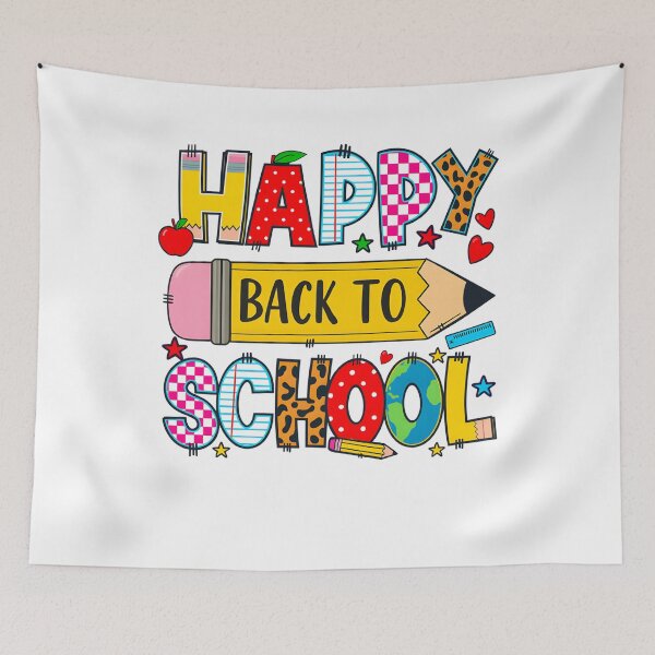 Item preview, Happy Back to School Cute Pencil Colorful Design designed and sold by tigger shop.