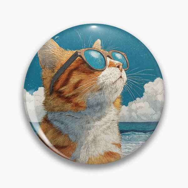 Item preview, Cat Beach Day designed and sold by srimahadevi.