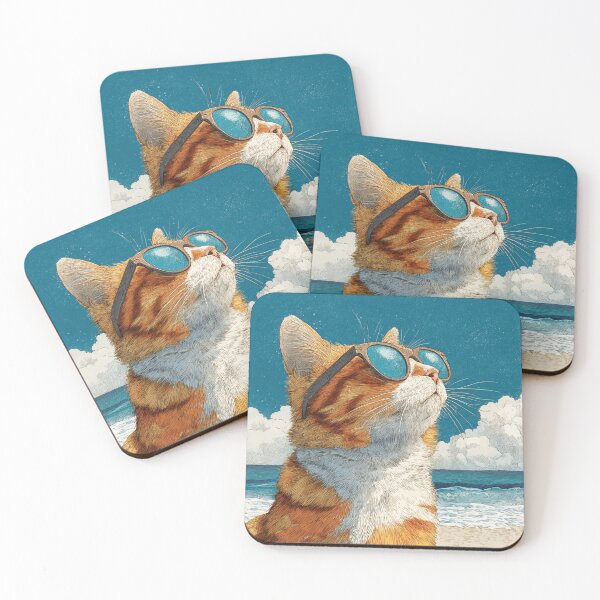 Item preview, Cat Beach Day designed and sold by srimahadevi.