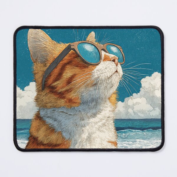Item preview, Cat Beach Day designed and sold by srimahadevi.