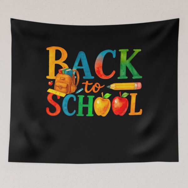 Item preview, Watercolor Back to School with Books and Apples designed and sold by tigger shop.