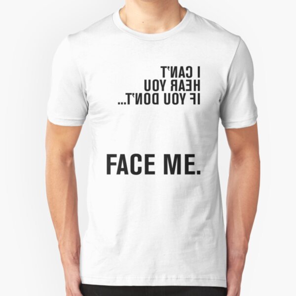 FACE ME - American Sign Language Slim Fit T-Shirt
