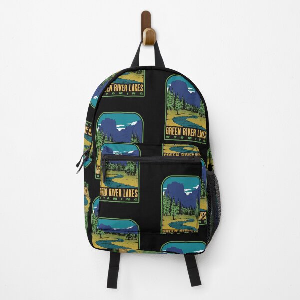Item preview, Green River Lakes Wyoming Retro Squaretop Mountain designed and sold by HalpinDesign.