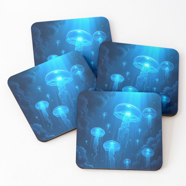 Item preview, Luminous Voyage: The Ethereal Dance of Jellyfish designed and sold by oanaunciuleanu.