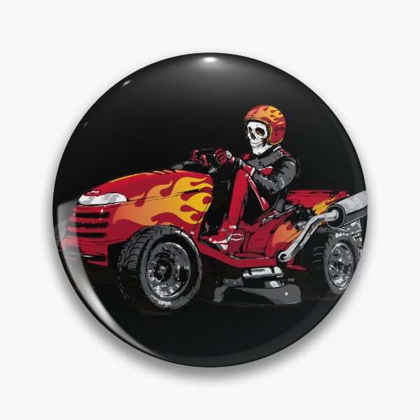 Item preview, Lawnmower Racing - Skeleton - Lawn Mower Racing designed and sold by RaceDayRags.