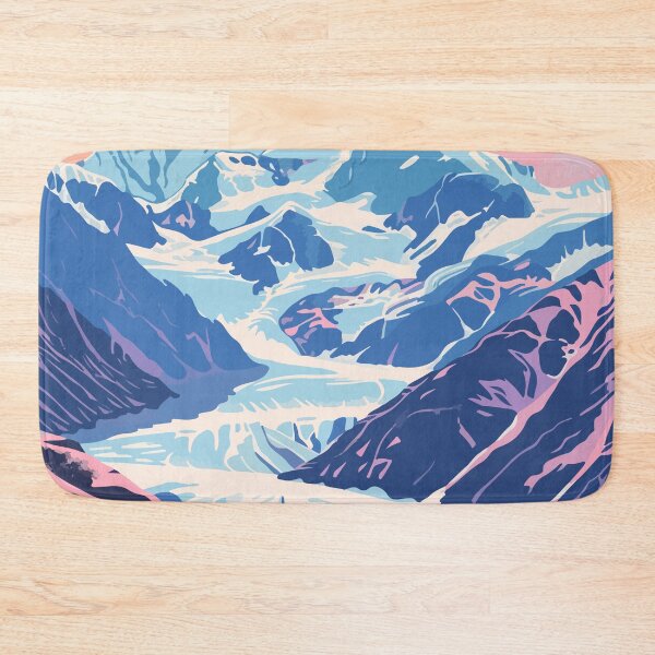Item preview, Alaska Glacier Forest Minimalist Art Illustration designed and sold by LVTFCOarts.