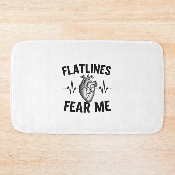 Item preview, Cardiac Nurse Flatlines Fear Me Tshirt designed and sold by BluemoonTees.