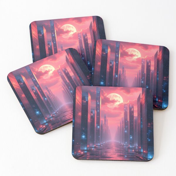 Item preview, Neon Metropolis at Dusk designed and sold by oanaunciuleanu.
