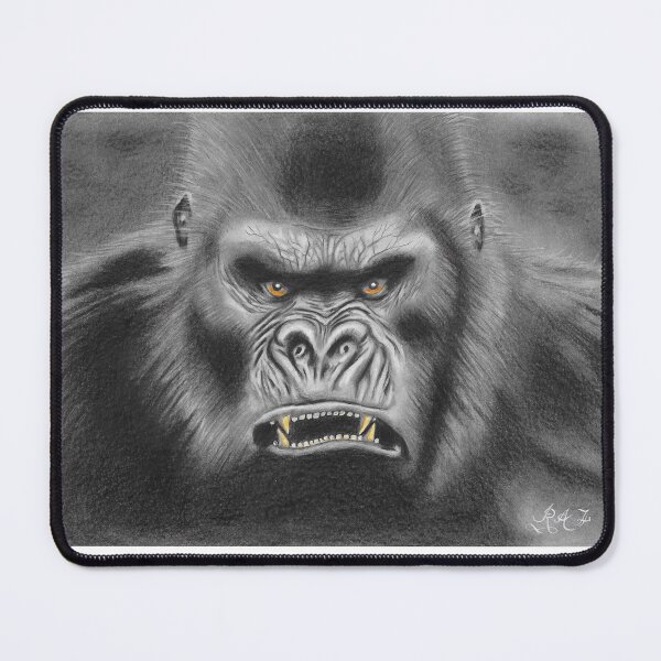 Item preview, B&W gorilla designed and sold by Richard Fettes.