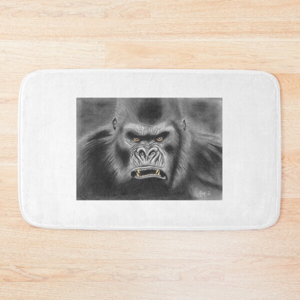 Item preview, B&W gorilla designed and sold by Richard Fettes.