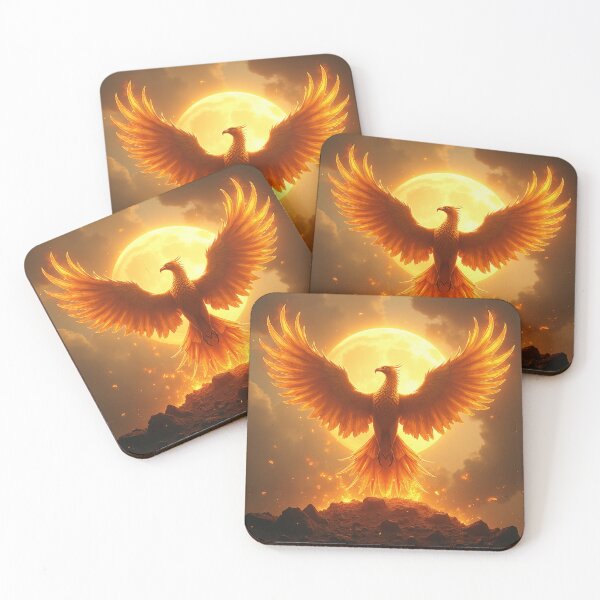 Item preview, The Golden Phoenix Ascends designed and sold by Valora and Fern.