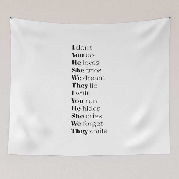 Item preview, Conjugation of feelings and relationships designed and sold by artnatago.